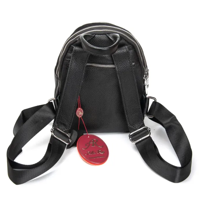 Сумка Женская Рюкзак замш ALEX RAI 2058 black