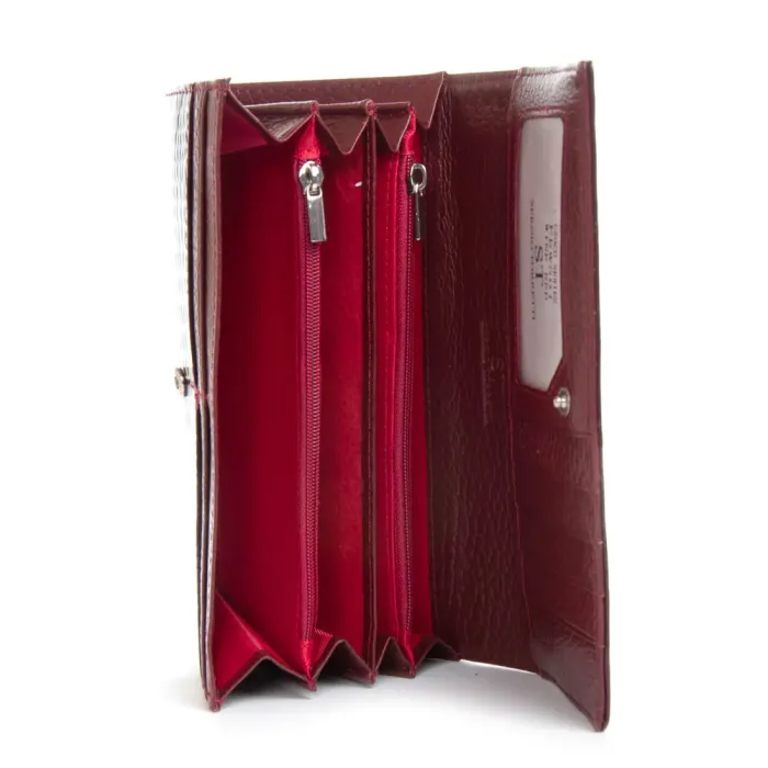 Кошелек LR Женский кожа-лак SERGIO TORRETTI FEW501 wine red