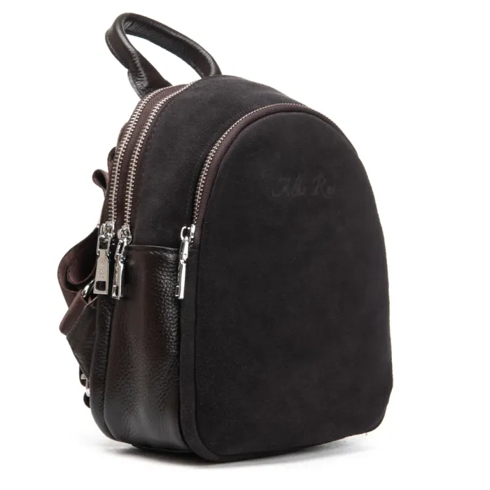 Сумка Женская Рюкзак замш ALEX RAI 2058 brown