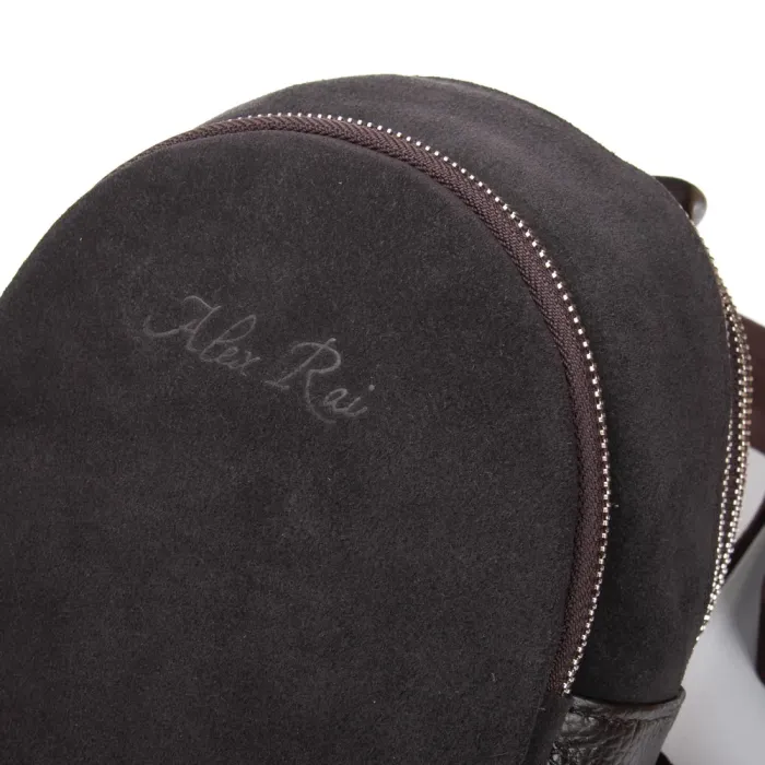 Сумка Женская Рюкзак замш ALEX RAI 2058 brown