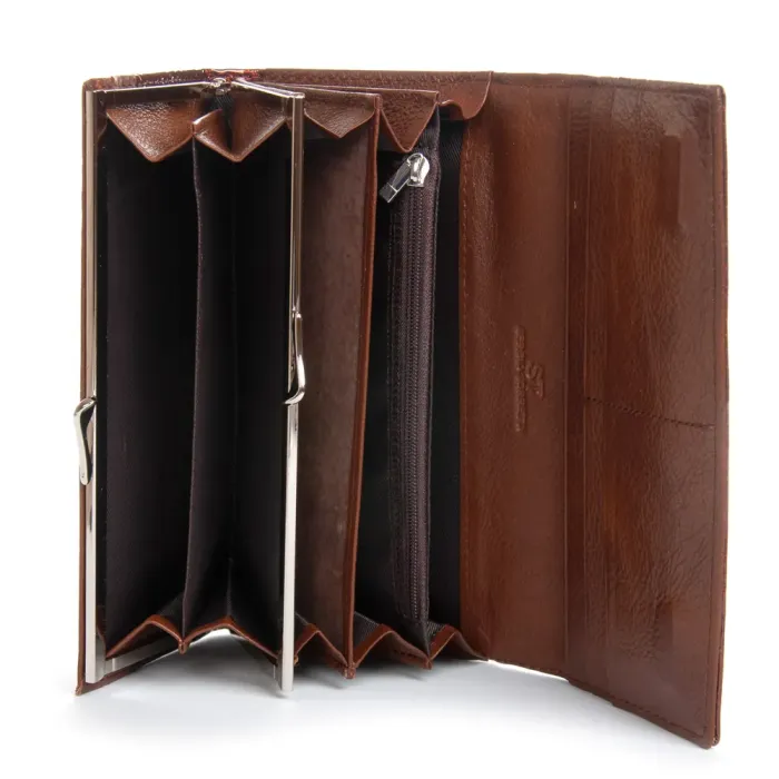 Кошелек LR Женский кожа-лак SERGIO TORRETTI FEW1-V-2 brown