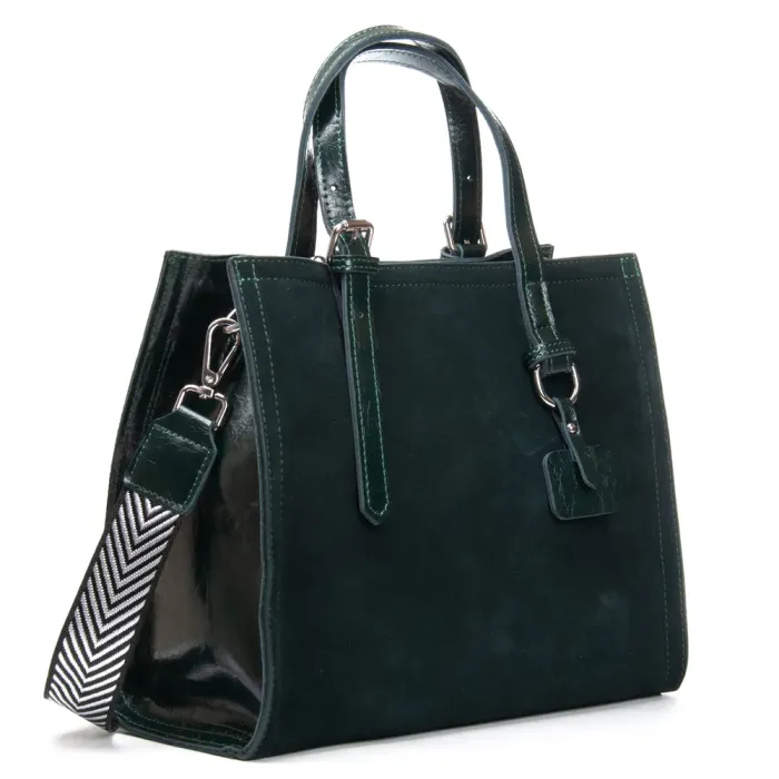 Сумка Женская Классическая замш ALEX RAI 8800-1 green