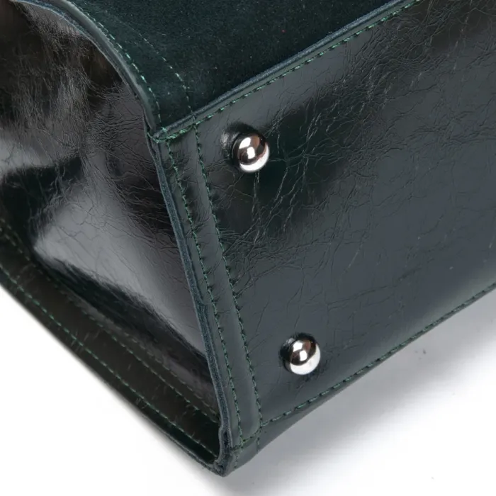 Сумка Женская Классическая замш ALEX RAI 8800-1 green