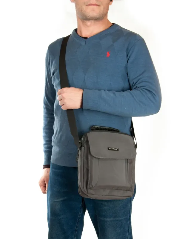 Сумка Мужская Планшет нейлон Lanpad A76811 gray