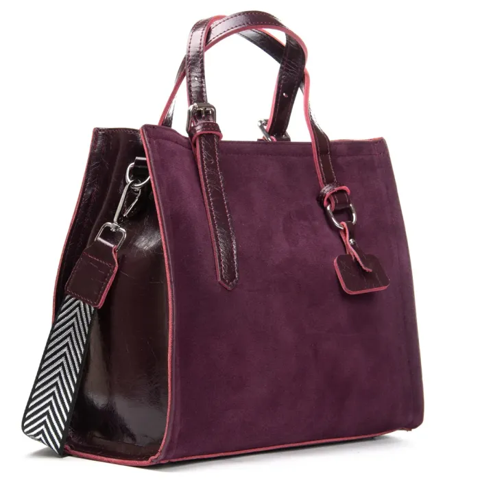 Сумка Женская Классическая замш ALEX RAI 8800-1 bordo