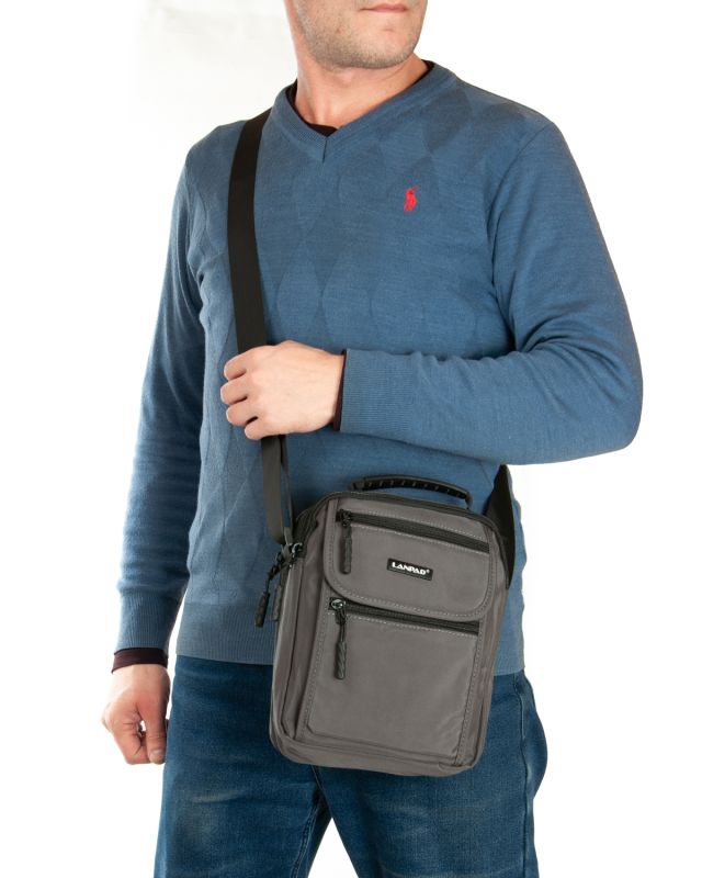 Сумка Мужская Планшет нейлон Lanpad A0937 gray