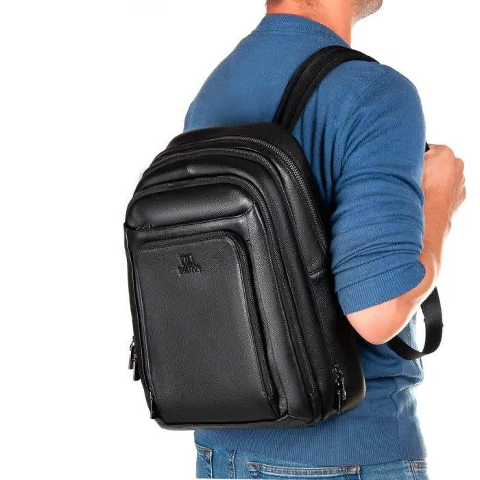 Рюкзак Городской кожа BRETTON 1650-16 black