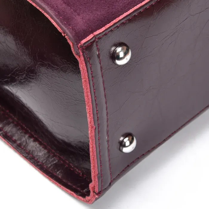 Сумка Женская Классическая замш ALEX RAI 8800-1 bordo