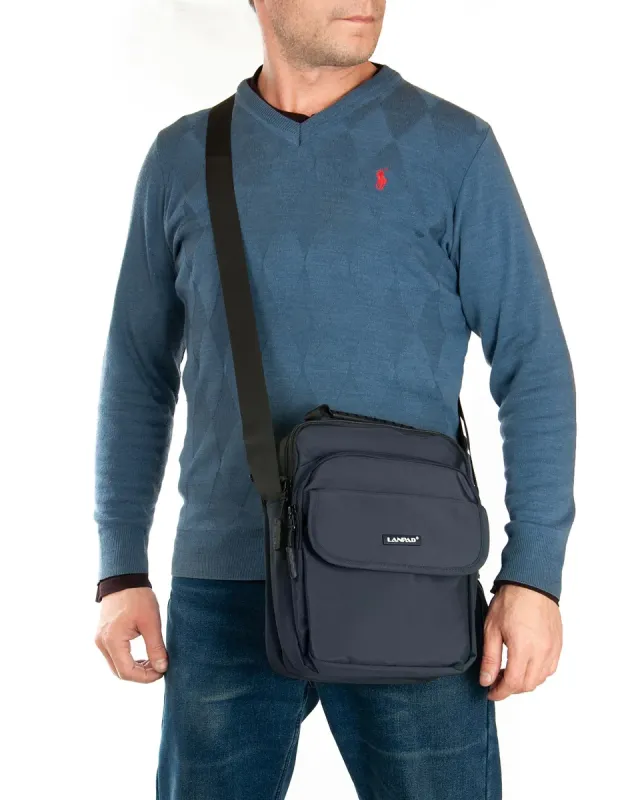 Сумка Мужская Планшет нейлон Lanpad A45010 blue