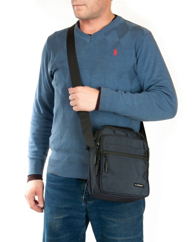 Сумка Мужская Планшет нейлон Lanpad A82091 blue