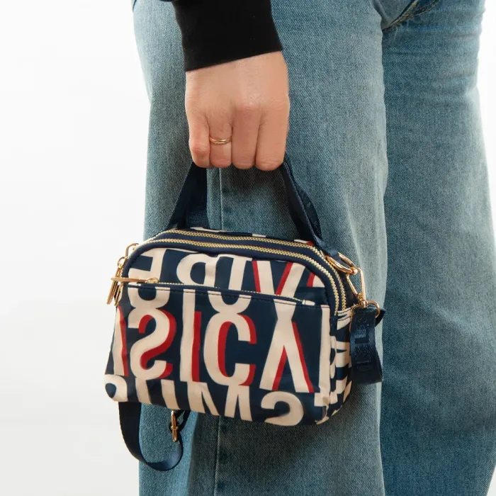 Сумка Женская Текстиль полиамид Jielshi F056 blue letters