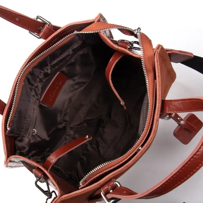 Сумка Женская Классическая замш ALEX RAI 8800-1 camel