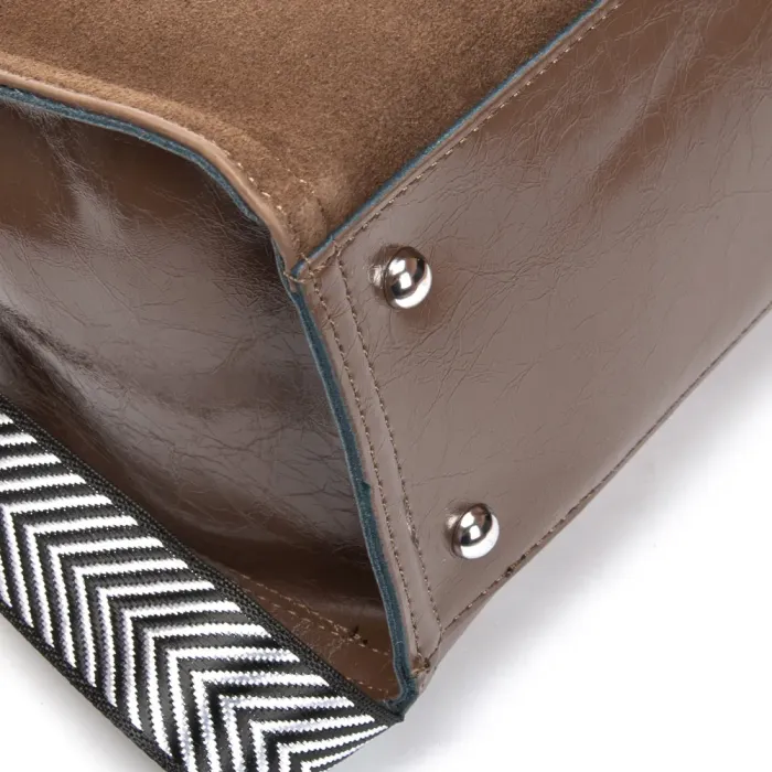 Сумка Женская Классическая замш ALEX RAI 8800-1 khaki