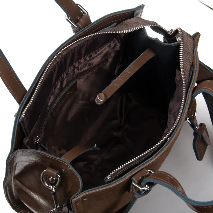 Сумка Женская Классическая замш ALEX RAI 8800-1 khaki