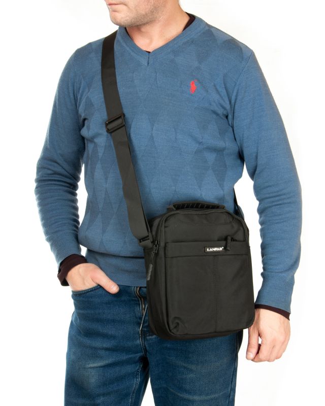 Сумка Мужская Планшет нейлон Lanpad A0935 black