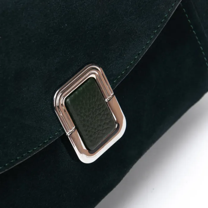 Сумка Женская Классическая замш ALEX RAI 93055 green