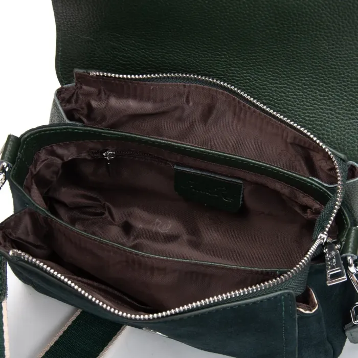 Сумка Женская Классическая замш ALEX RAI 93055 green