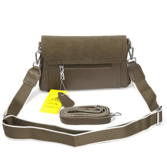 Сумка Женская Классическая замш ALEX RAI 93055 khaki