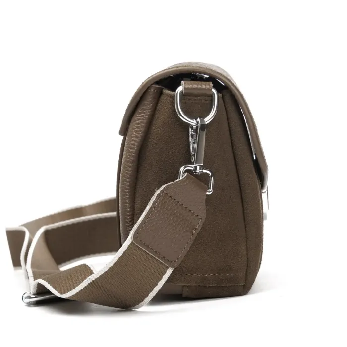 Сумка Женская Классическая замш ALEX RAI 93055 khaki