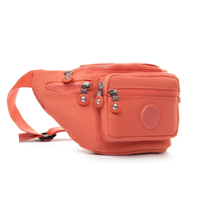 Сумка Женская Текстиль на пояс полиамид Jielshi K-918 orange