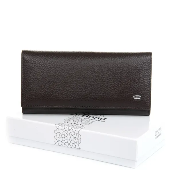 Кошелек Classic Женский кожа DR. BOND W1-V-2 coffee