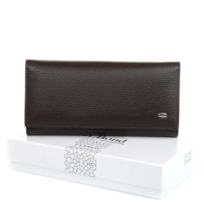 Кошелек Classic Женский кожа DR. BOND W1-V-2 coffee