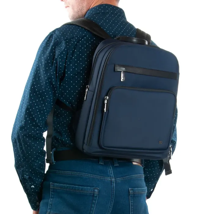 Рюкзак Городской кожа BRETTON 1650-9F-3 blue