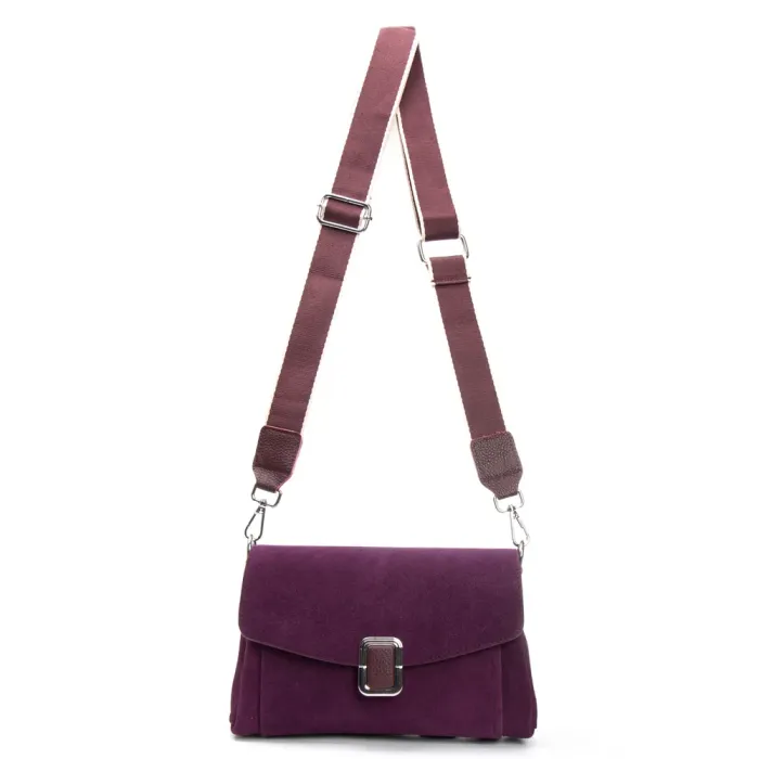 Сумка Женская Классическая замш ALEX RAI 93055 bordo