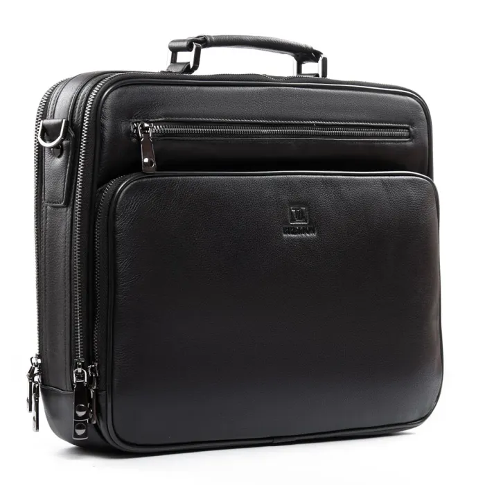 Сумка Мужская Портфель кожа BRETTON 9221-1 black