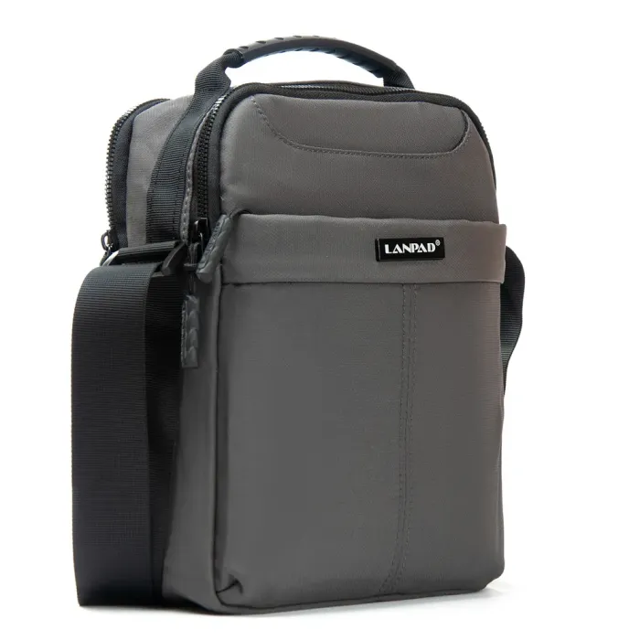 Сумка Мужская Планшет нейлон Lanpad 0935 grey бол