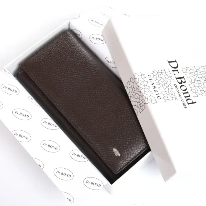 Кошелек Classic Женский кожа DR. BOND W1-V-2 coffee