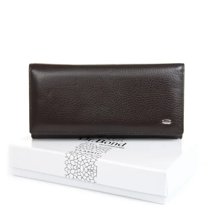 Кошелек Classic Женский кожа DR. BOND W501-2 coffee