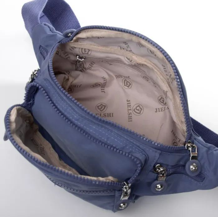 Сумка Женская Текстиль на пояс полиамид Jielshi K-918 l.blue