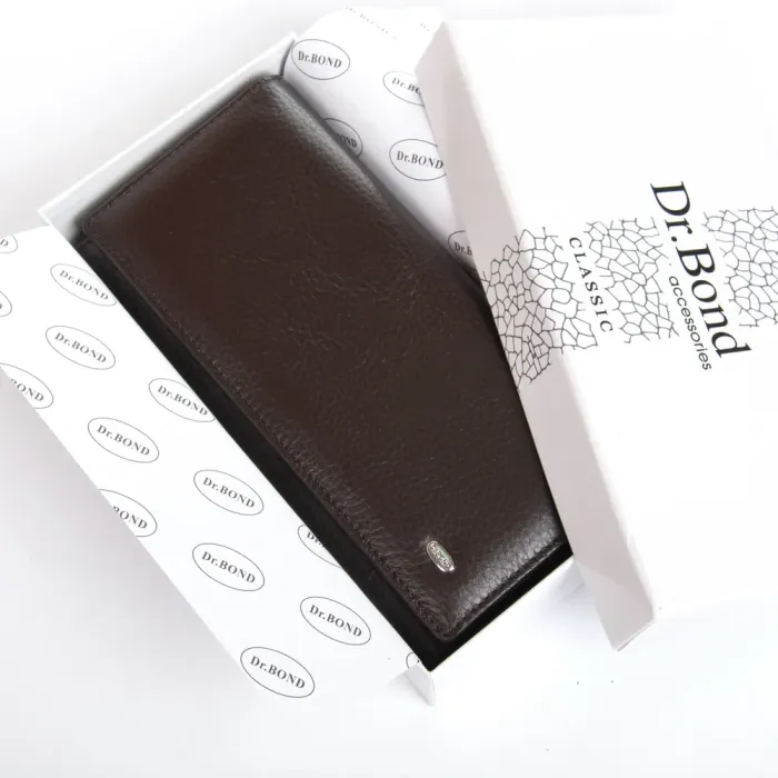 Кошелек Classic Женский кожа DR. BOND W501-2 coffee