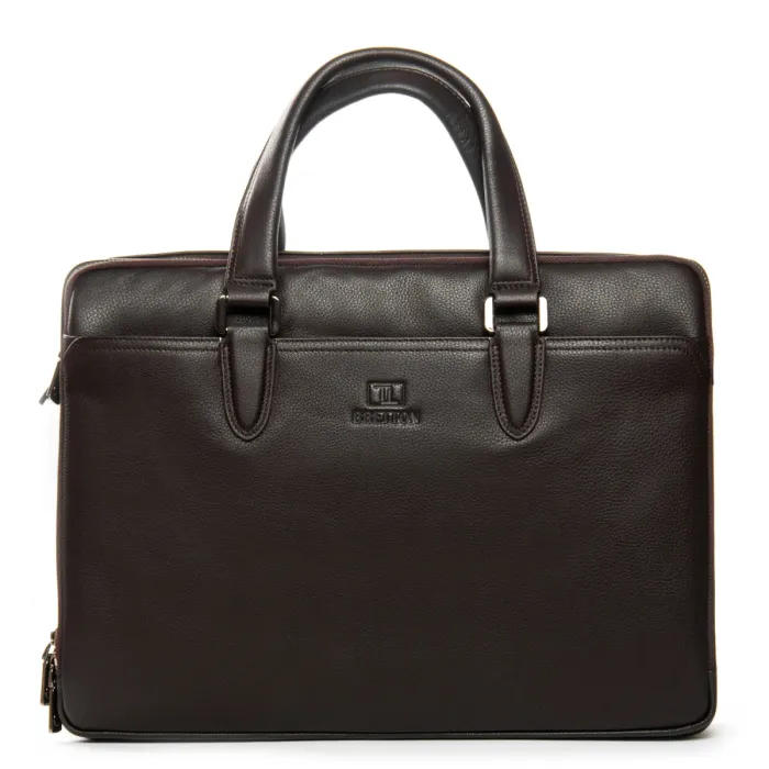 Сумка Мужская Портфель кожа BRETTON 411-1 brown
