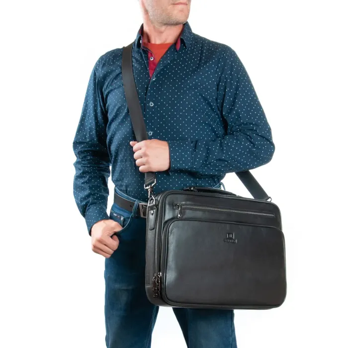 Сумка Мужская Портфель кожа BRETTON 9221-1 black