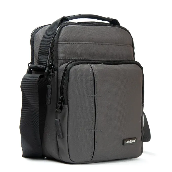 Сумка Мужская Планшет нейлон Lanpad 0939 grey бол