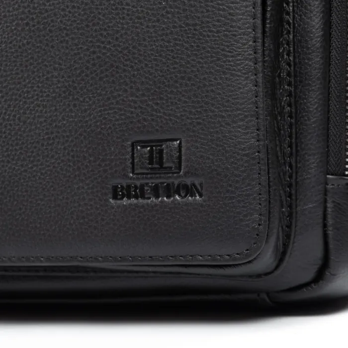 Сумка Мужская Портфель кожа BRETTON 1750-1 black
