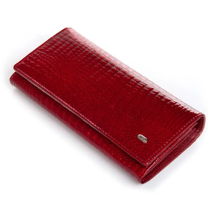 Кошелек LR Женский кожа-лак SERGIO TORRETTI FEW1-V-2 red