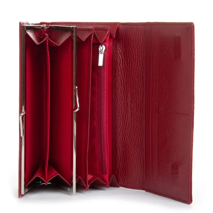 Кошелек LR Женский кожа-лак SERGIO TORRETTI FEW1-V-2 red