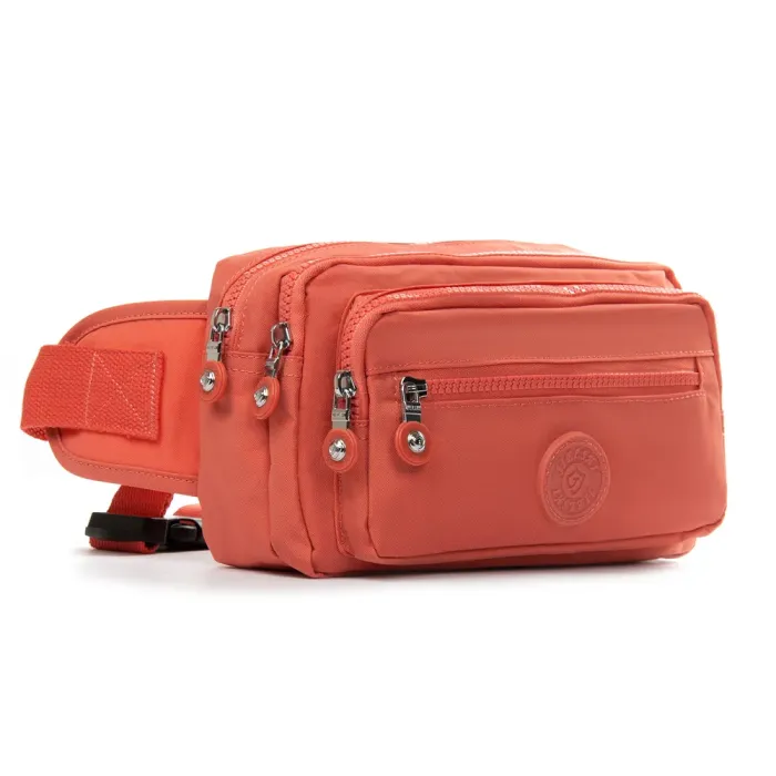 Сумка Женская Текстиль на пояс полиамид Jielshi ZT-019 orange