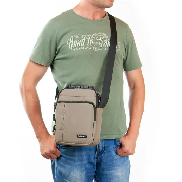 Сумка Мужская Планшет нейлон Lanpad 0939 khaki бол