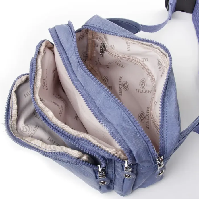 Сумка Женская Текстиль на пояс полиамид Jielshi ZT-019 l.blue