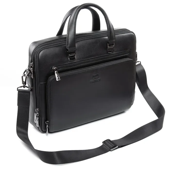 Сумка Мужская Портфель кожа BRETTON 3492-1A black