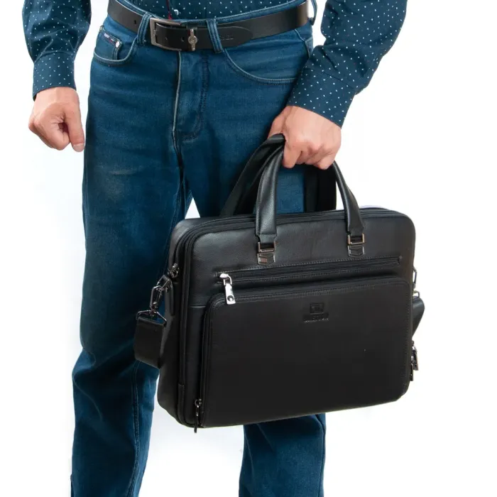 Сумка Мужская Портфель кожа BRETTON 3492-1A black