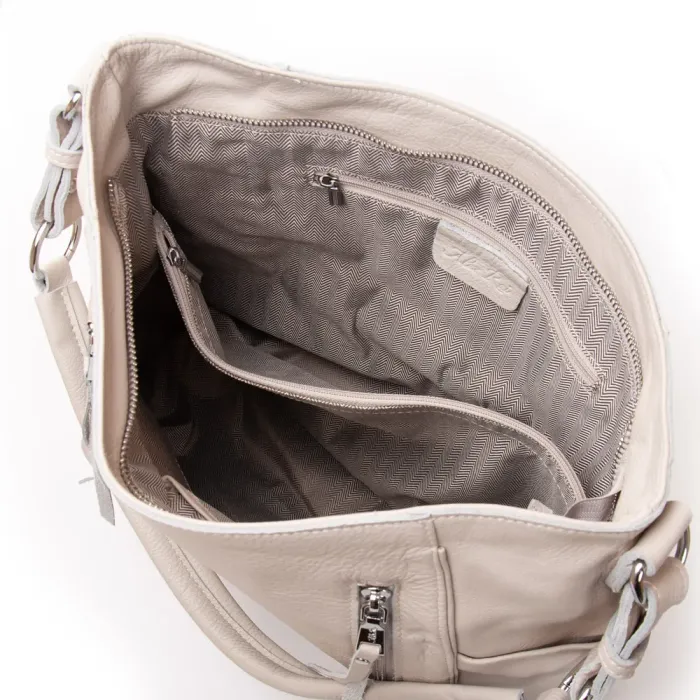 Сумка Женская Классическая кожа ALEX RAI 2031-9 white-grey