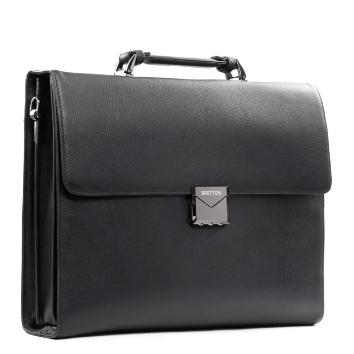 Сумка Мужская Портфель кожа BRETTON 1716-1 black