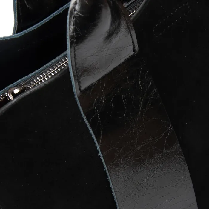 Сумка Женская Классическая замш ALEX RAI 00110 black