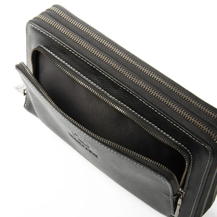 Сумка Мужская Барсетка кожа BRETTON 7935-238 black