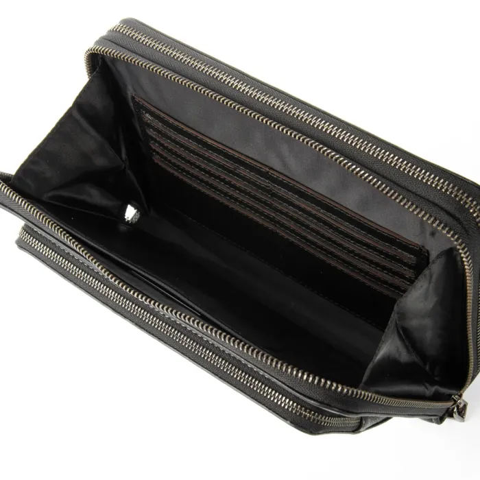 Сумка Мужская Барсетка кожа BRETTON 7935-238 black